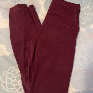 COPY - Lululemon Align 25 inch Size 4 Burgundy Leggings